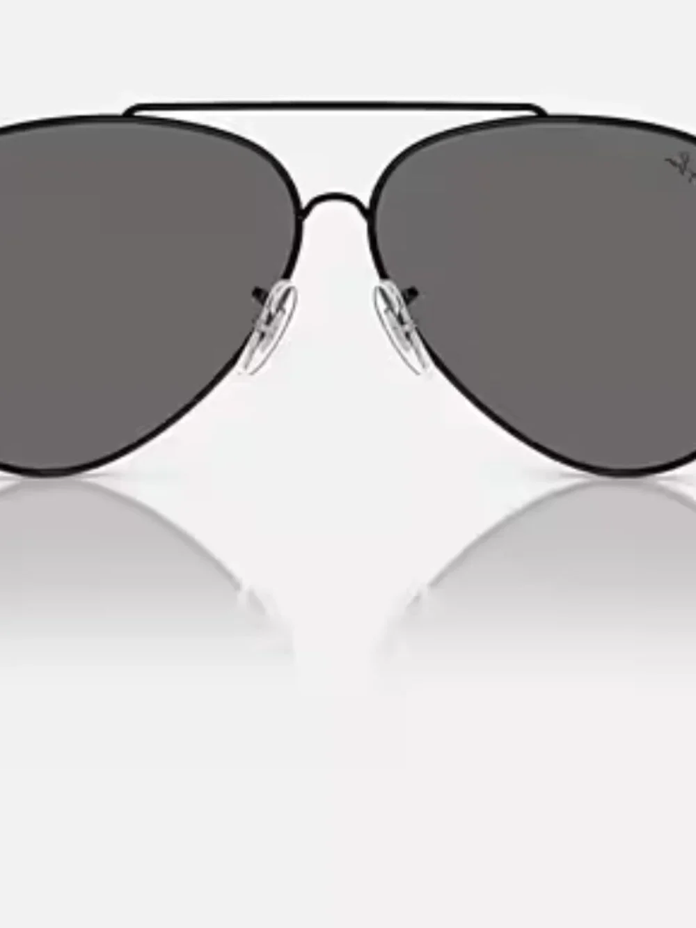 AVIATOR REVERSE - Frame Polished Black Lenses Silver